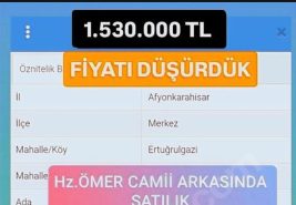 3S’TN UYDUKENT 2.BÖLGE ERTUĞRUL GAZİ’DE SATILIK 180 m2 ARSA