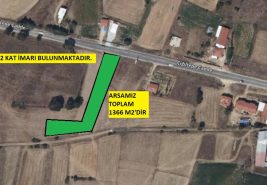 3S’TEN AHMETPAŞA,SİNANPAŞA ANA ASFALT ÜSTÜ 1366 M² SATILIK ARSA