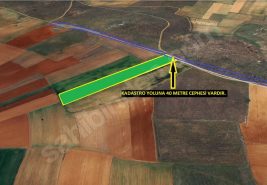 3S’TEN ÇIKRIKTA AFYONA 12 KM MESAFEDE 8012 M² SATILIK TARLA